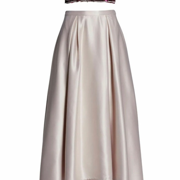 Sequin Hearts , Evening Gown 2 Piece Formal Prom Dress Hi Lo Sequin Size 9 NWT - Picture 3 of 13